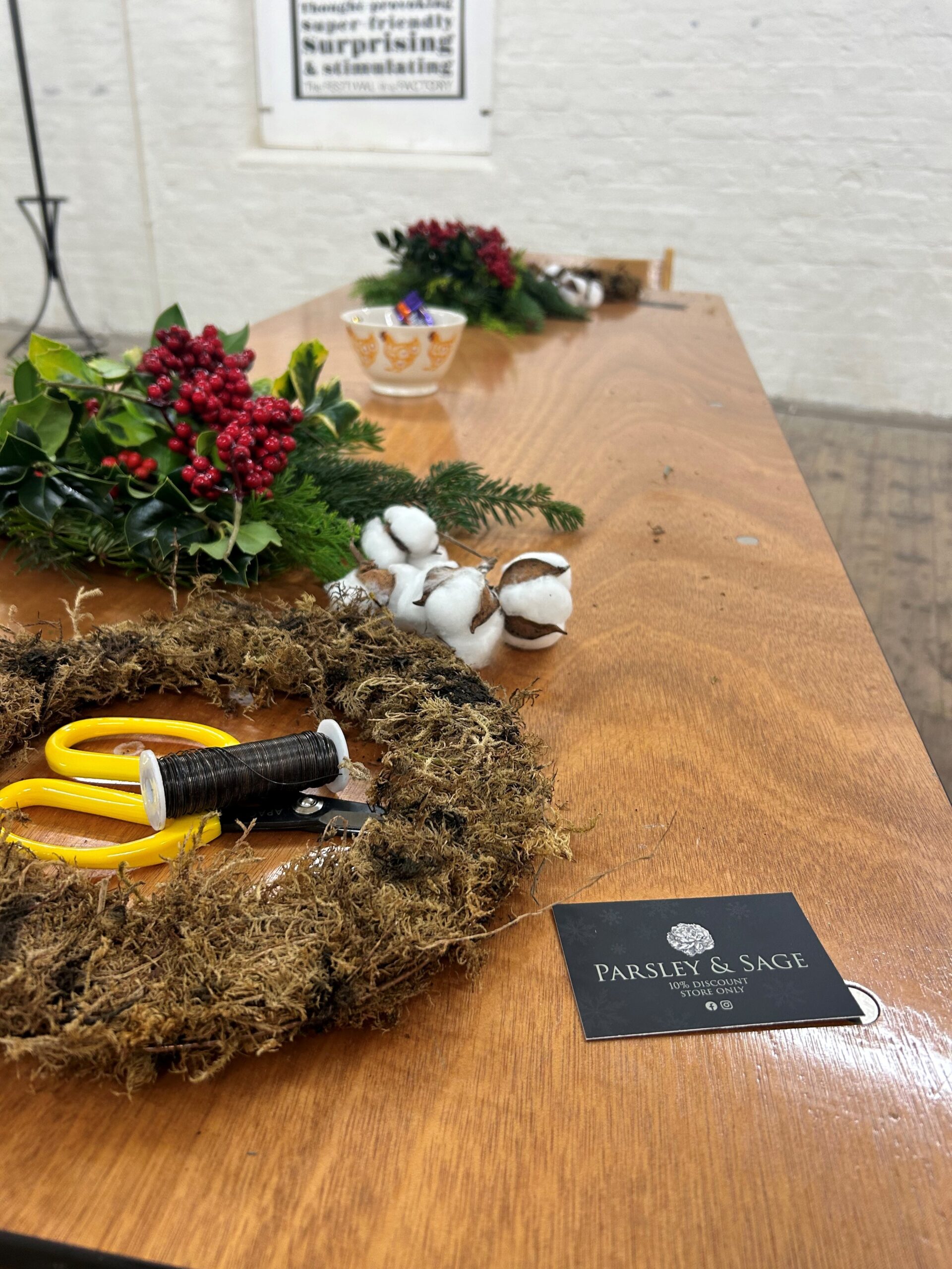 wreath making 2